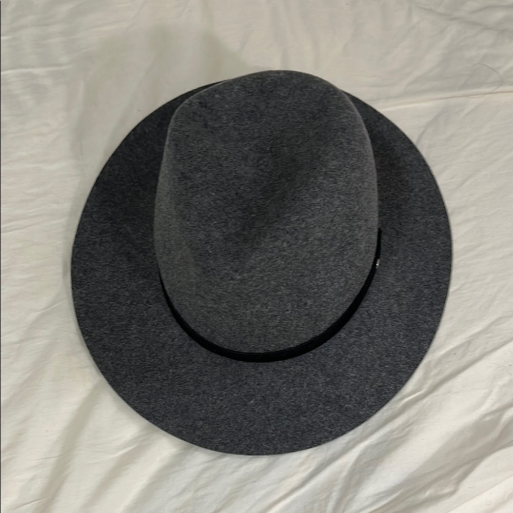 Rag & Bone Charcoal Gray Floppy Brim Fedora